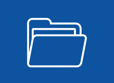 File Archive Icon on Dark Blue Background